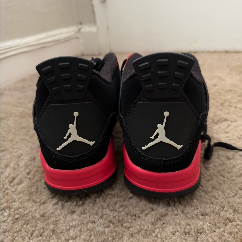 Jordan Men Black and Red Sneakers